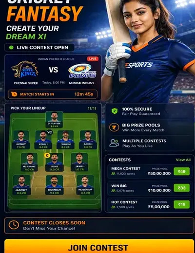 Hero11 (hero11) fantasy cricket & matchday visual 3